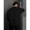 Men'S Gothic Cathedral Bird Ink Print Round Neck Sweatshirt, Dark Trash Style Religious Loose Y2K Streetwear Pullover Top