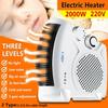 2000W Personal Space Electric Air Heater Fan Warmer Winter Home Office Desktop Electric Heater Portable Electric Fan Heater