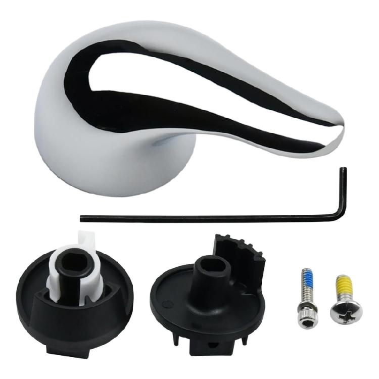

Bathroom Fixture Handle Replacement Mattes Black Anti Rusts Universally Posi Temp MoControl Valves Ergonomic Handle серебряный
