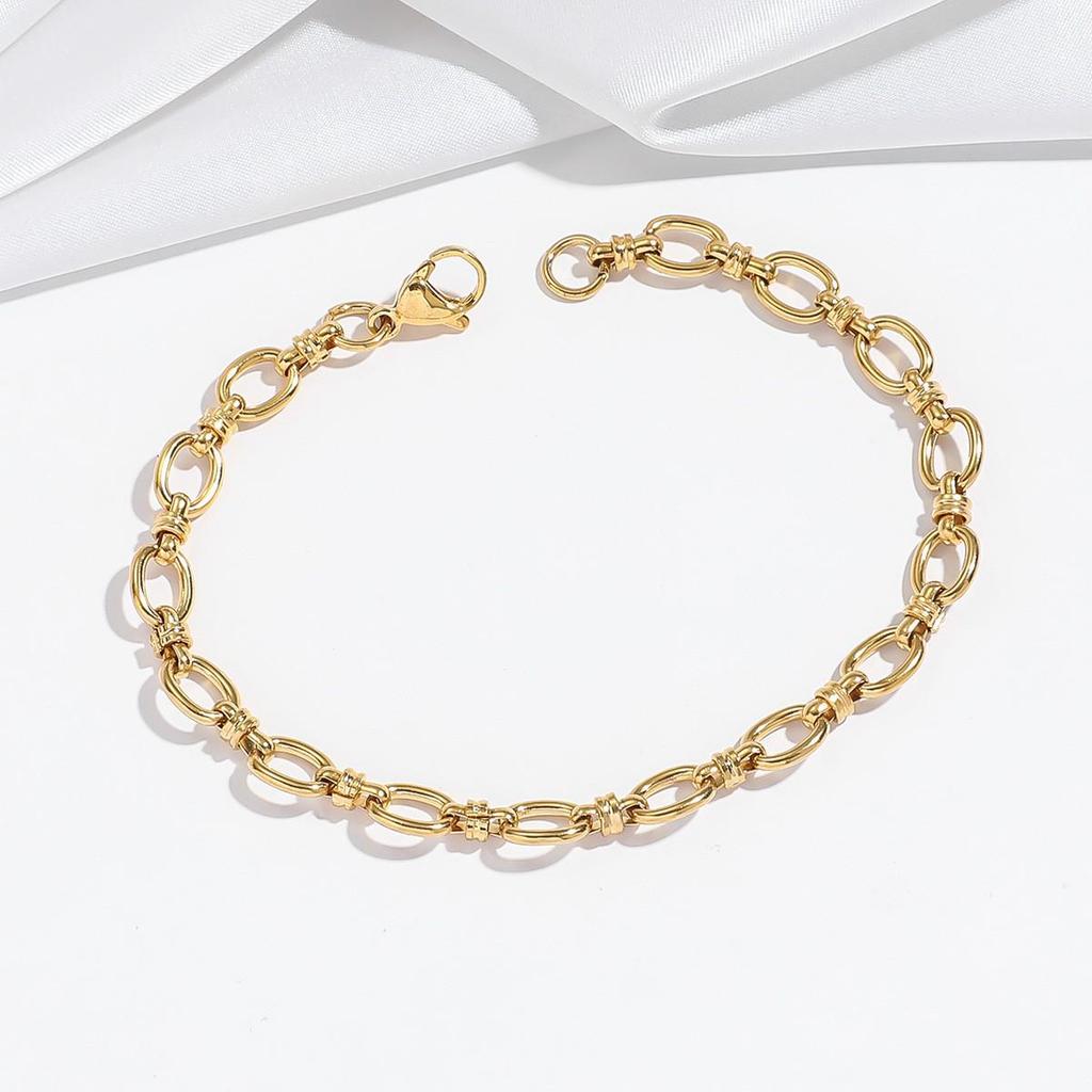 Cherry Epoxy Titanium Steel Bracelet for Women - Sweet Dopamine-Inspired Design