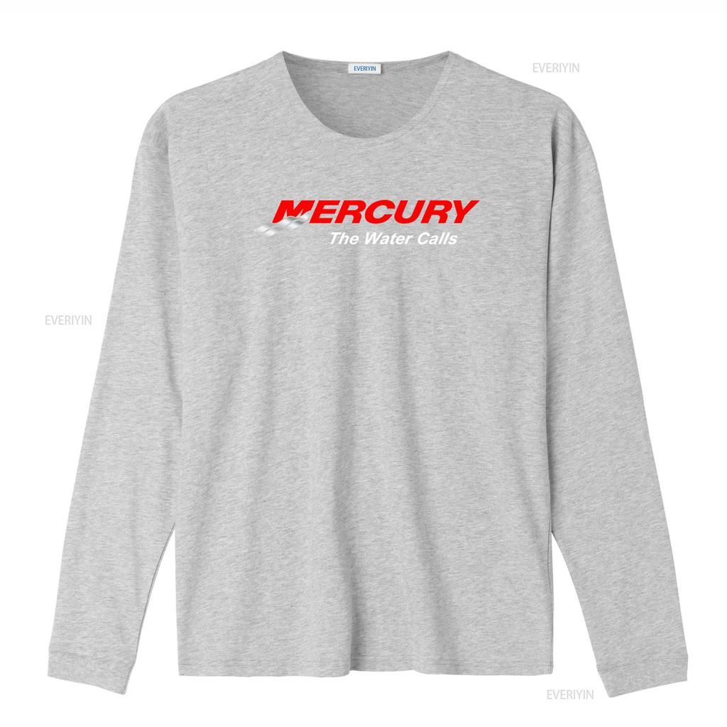 Mercury Marine Boats Logo Outboards Mercruiser T Shirt The Water Calls vintage Washed Breathable Versatile Comfortable