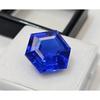 Blue Sapphire 10+ Ct Hexagon Cut Certified Fabulous Loose Gemstone