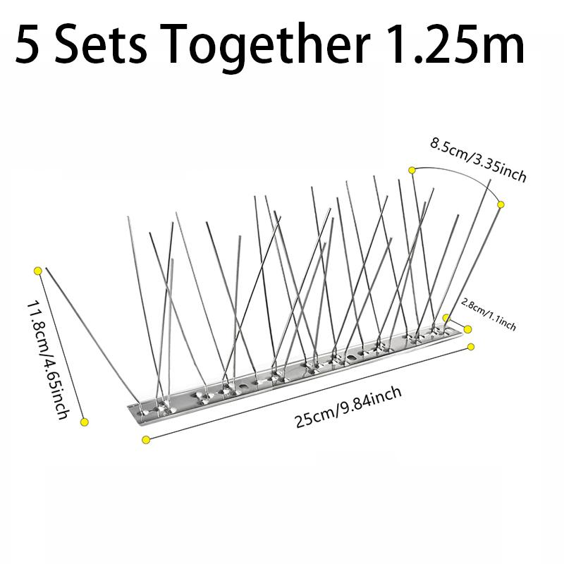 Bird Spikes Repellent Supplies Against Pigeons Crows Repeller Outdoor Defense Scare Birds Garden Scarecaper Outside Anti Gadgets