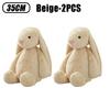 35cm Stuffed Long Ear Rabbit Soft Plush Toy Cute Bunny Cartoon Animal Sleeping Doll Kids Baby Soothing Doll Birthday Easter Gift