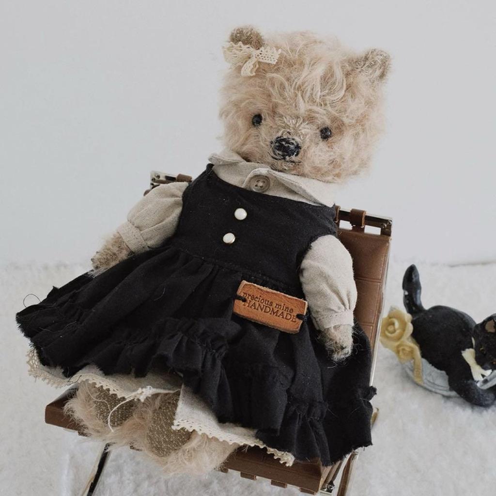 [USED] Teddy Bear, Elegant Little Sister Bear, Plush Toy, Artist Bear, Overseas Artist, Bear