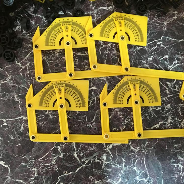 Folding Ruler ABS Plastic Woodworking Ruler Measuring Right Angle Semicircle Ruler