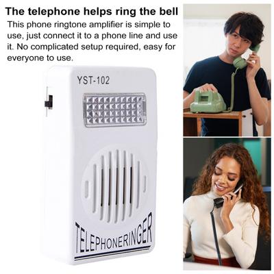 Extra-lauter Telefonklingel-Verstärker, einstellbare Frequenz, kompaktes Design, tragbarer Telefonklingel-Verstärker, Klingel
