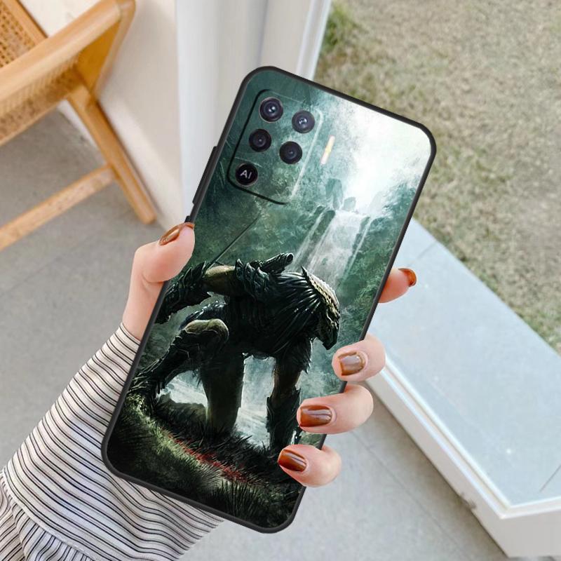 Alien Predator Case For Oppo A60 A80 A40 A17 A57 A77 A74 A54 A94 A78 A98 A18 A38 A58 A96 A76 A16 A15 A5 Pro
