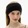 Basic Knit Logo Hairband _ Black