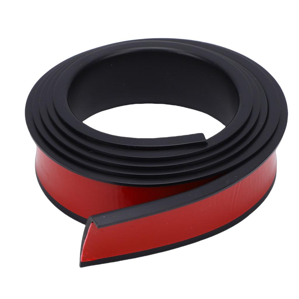 Rivestimento Passaruota Auto Motivo Fibra di Carbonio PVC Antigraffio Sopracciglio Ruota Auto Striscia Anticollisione Ruota Piatta Nera 3.8
