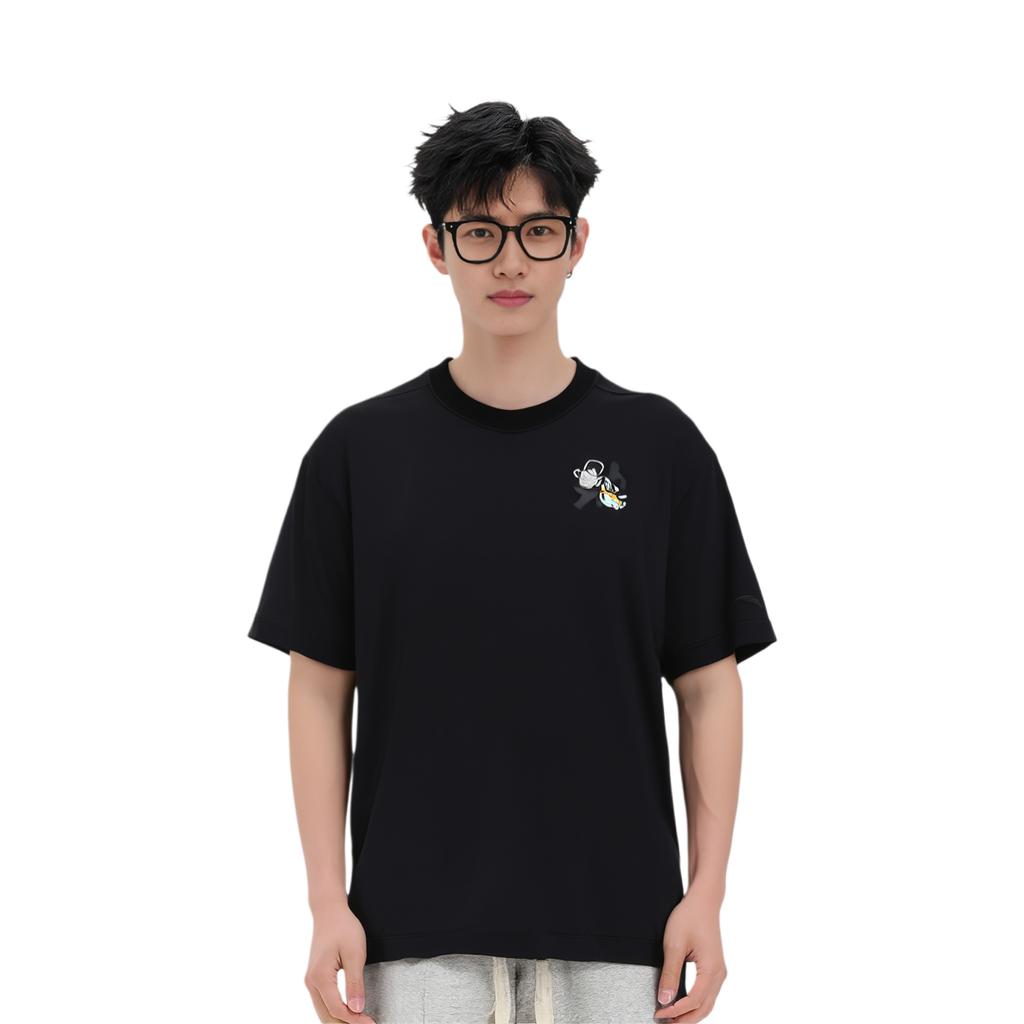 Anta Comfortable Versatile Sports Simple Round Neck Printed Short Sleeve T-Shirt Unisex Tops 172538106R-2