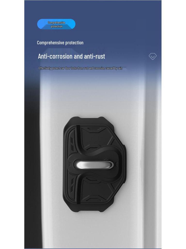Protezione fibbia blocco portiera auto Volvo: Pattino in Silicone Spesso Anti-collisione per Assorbimento degli Urti Silenzioso