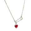 Safety Pin Clip Love Pendant Necklace For Women Hollow Jewelry Chains Choker Tassel Women's Nec S2G0