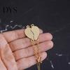Pendant Bracelet 2Pcs Best Friends Heart Joint Pattern BFF Bracelets Bangle Friendship Jewelry Gift Fashion