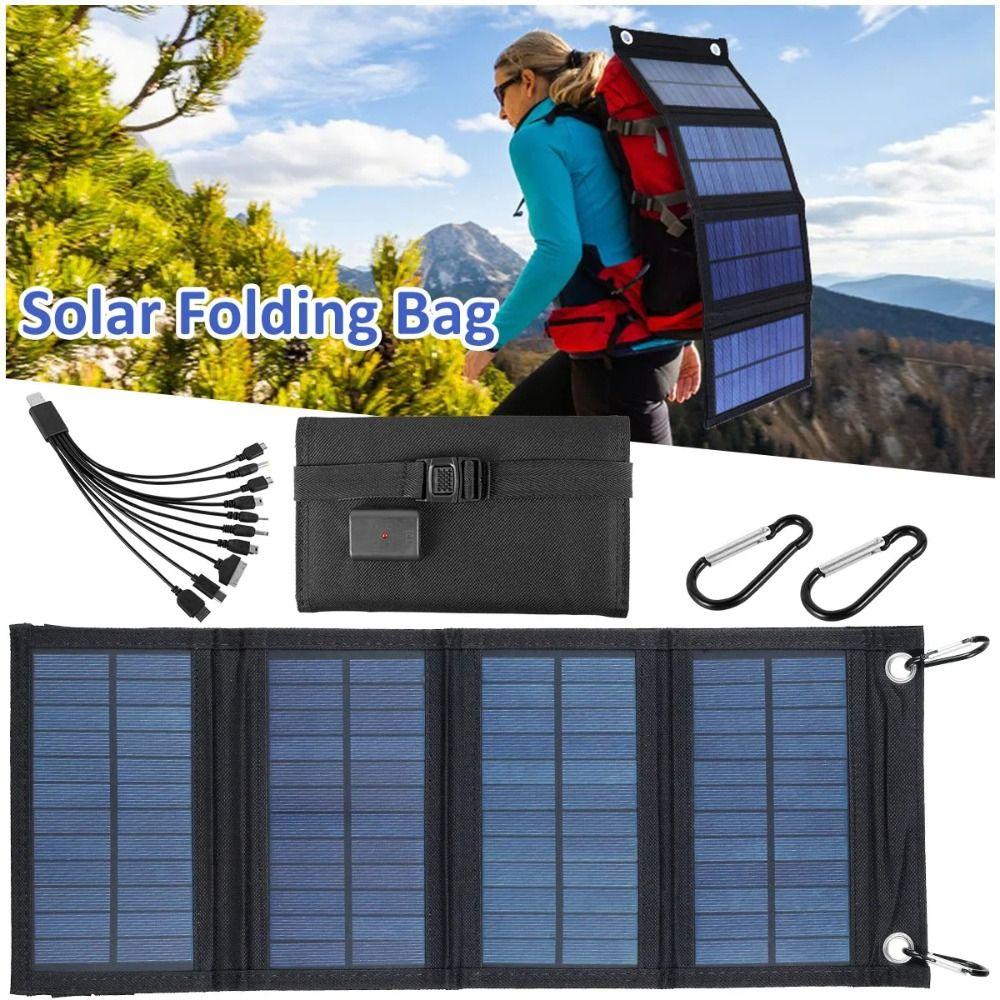 Portable 20W Foldable Solar Panel Kit Waterproof Folding Solar Panel  Travel