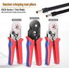 Compact Tube Terminal Crimper Ratchet Tool Set for Electricians