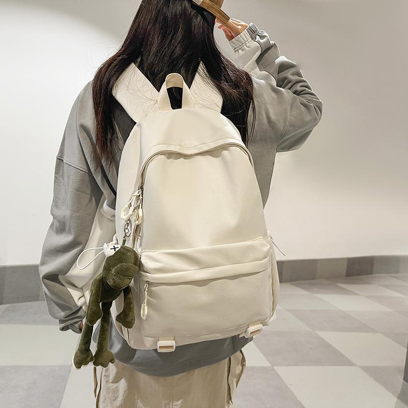 Школьный рюкзак для учащихся средних и старших классов, женский, большой емкости, однотонный мужской рюкзак Campus