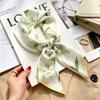 Autumn and winter Maillard cashew square scarf silk scarf women's shirt versatile neck small scarf tied hair decorative scarf