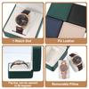 Uxcell Watch Travel Case, PU Leather, 1-Slot Watch Holder, Storage Box, Portable Watch Case, Men's & Women's Gift, Birthday, Anniversary, Green