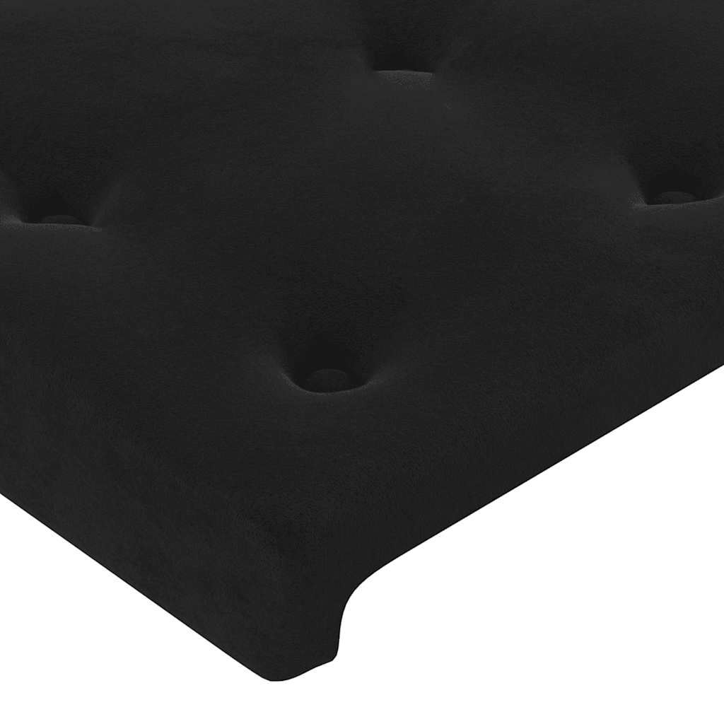 Vidaxl Bed Headboard, Black, 80X5X78/88 Cm, Velvet
