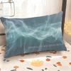 Blue Waves Pillowcase For Home Suitable For Sofa Bedroom Car Pillow Cover Cushion Rectangular Back Cushion