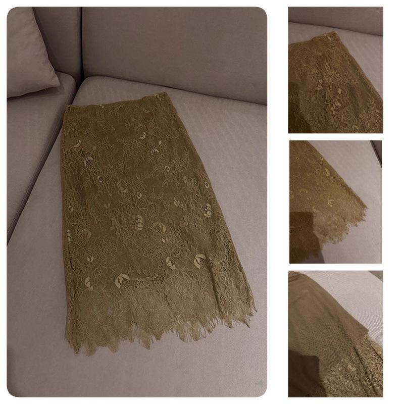 

2025 French High Waist Slimming Lace Skirt - Pure Desire Summer Long Skirt Small