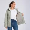 Women Jacket MODERN NEW SAGA Spring Women Coat Brand Autumn Lady Trench Coat Hidden Hood Windbreaker Plus Size
