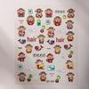 Cyansea Hot Selling New Year God of Wealth Cartoon Nail & Journal Decorative Stickers