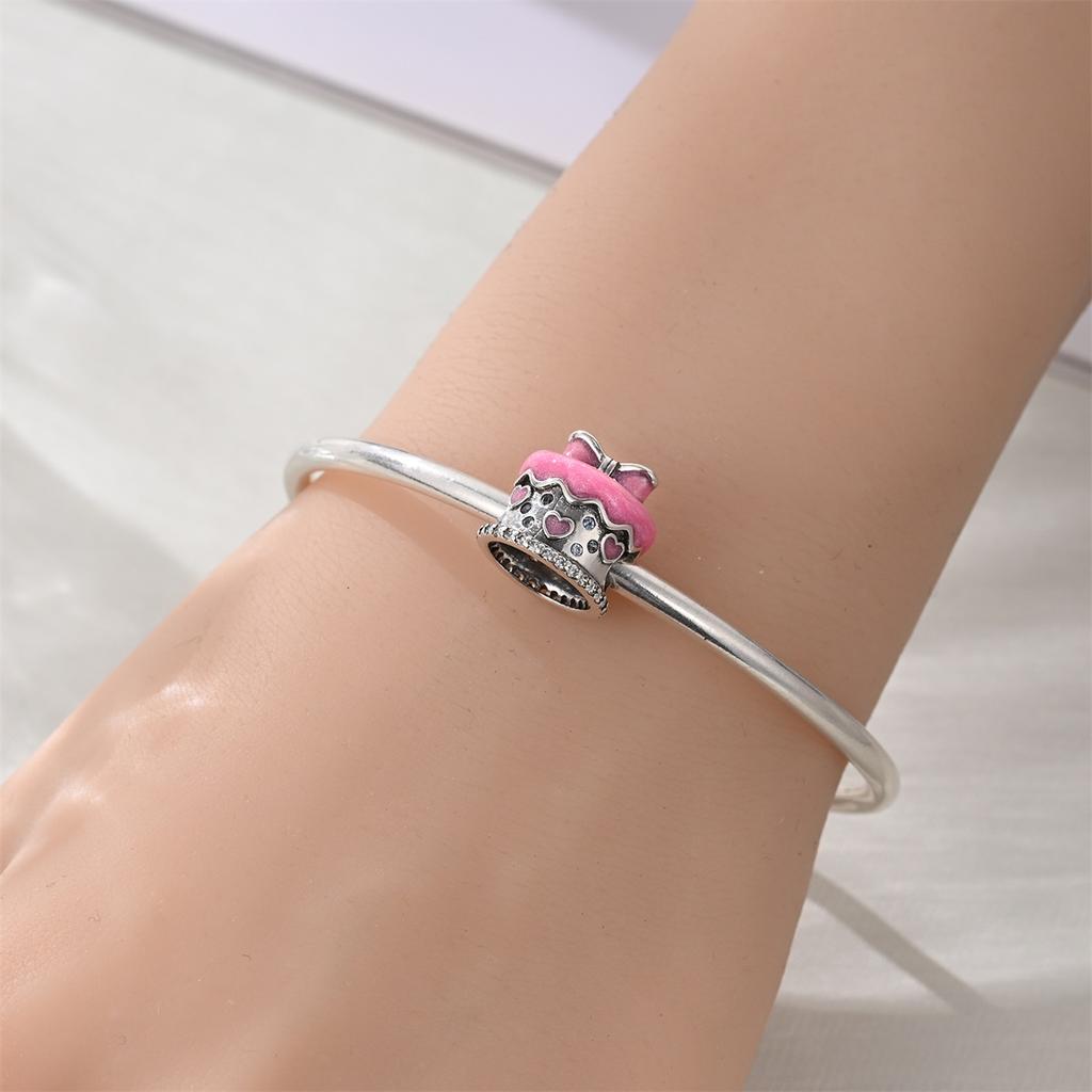 Cute Birthday Cake Charms Copper Fruit Ice Cream Candy Pendants Beads For Original Necklace Diy Bracelets Jewellery