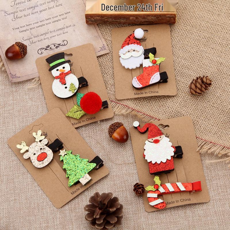 Cute Christmas Hairpin Set: Japanese & Korean Style Photo Shoot Accessories