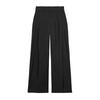 Kaslead New Women Clothes Western Style Versitile Fashion Flip Double Pleated Wide Leg Pants 4661439