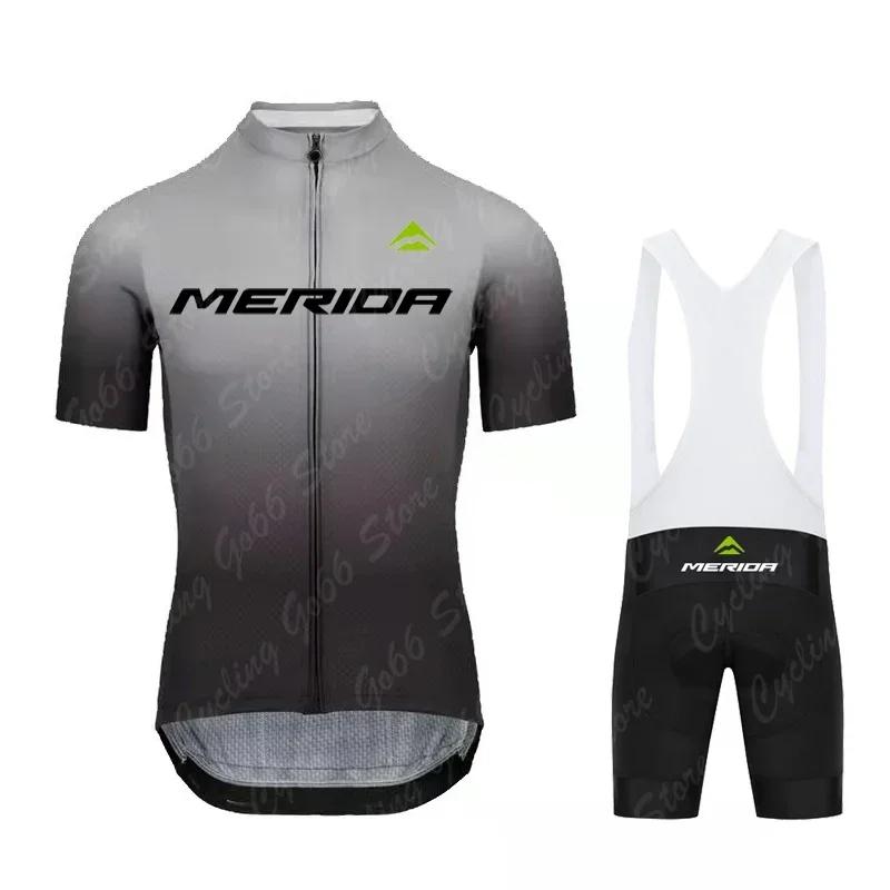 2026 Summer Breathable Cycling Suit Set Maillot Cycling Clothing Road Bike Suit Mountain Bicycle Shirt Bib Shorts MTB Ropa Merida