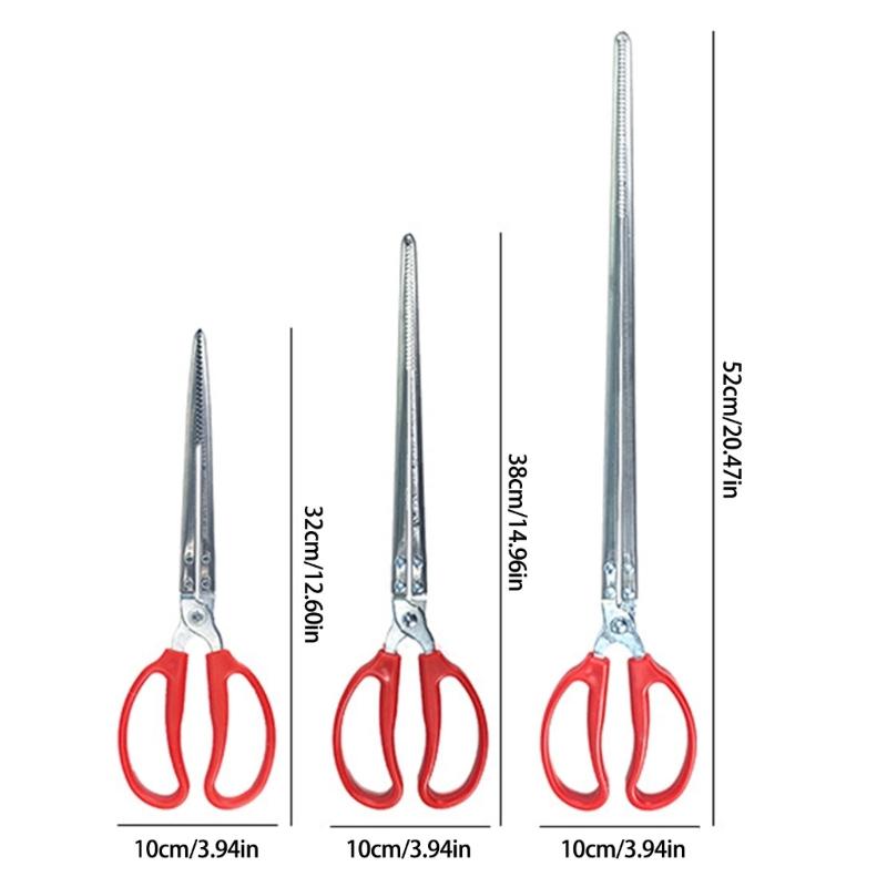 Efficient Stainless Steel Serrated Seafood Tongs Clip for Secure Grip On Fish and Trash for Kitchen and Outdoor Activity