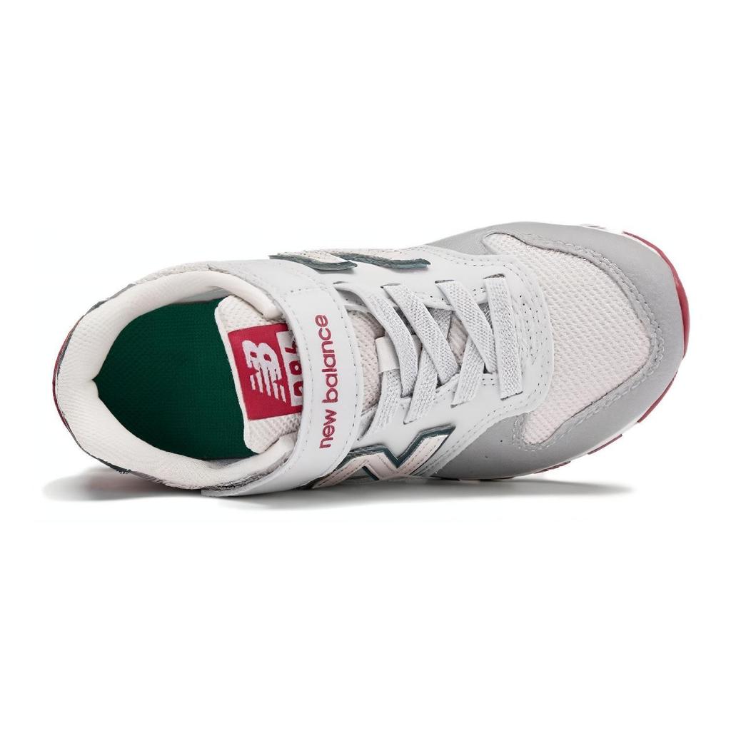 New Balance Kids' 996 Bungee Lace Grey/Beige/Red YV996JQ3