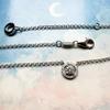 Halo Pendant Round Zircon Necklace Spring New Link Chain Fine Jewelry Europe 925 Stering Silver Bijoux Classic Gift For Women