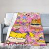 Rugrats Angelica Pickles Pattern Blanket Soft Fluffy Plush Throw Blanket For Living Room Camping Flannel Bedspread Bed Cover