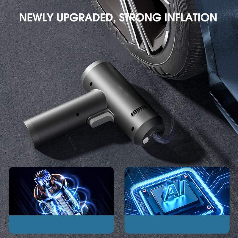 12V 150psi Handheld Air Compressor Wireless/Wired Inflatable Pump Portable Air Pump Tire Inflator Digital for Car Bicycle Balls