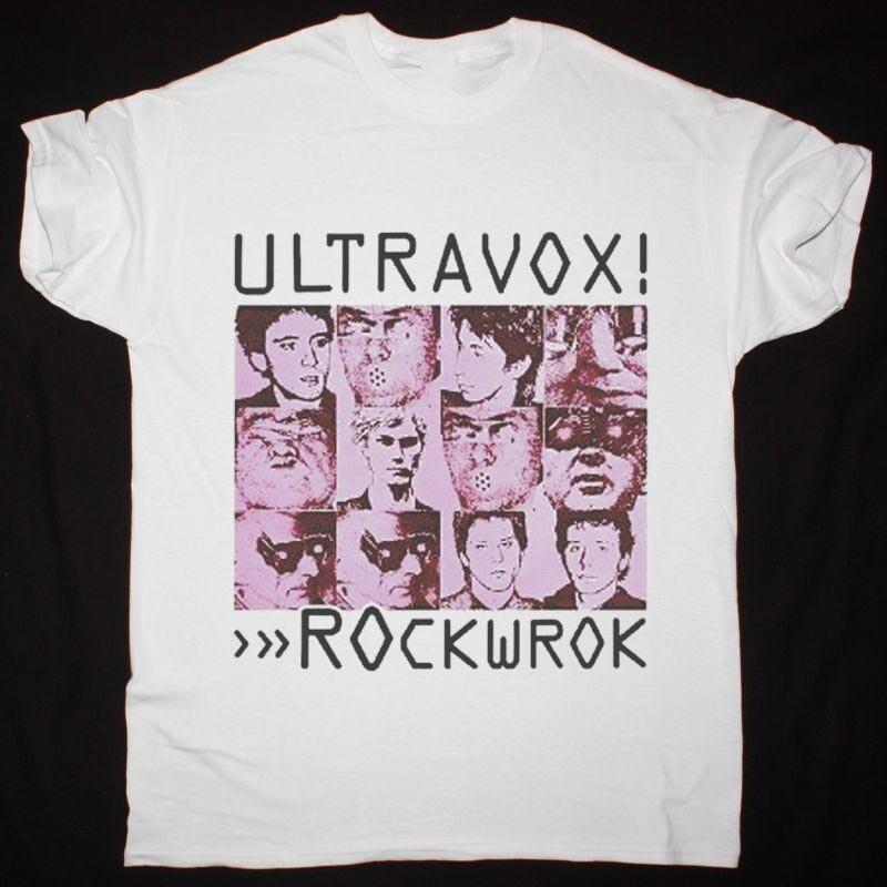 ULTRAVOX Band ROCKWROK Album Heavy Cotton White All Size Shirt TR448 Unisex T-Shirt XXXXL