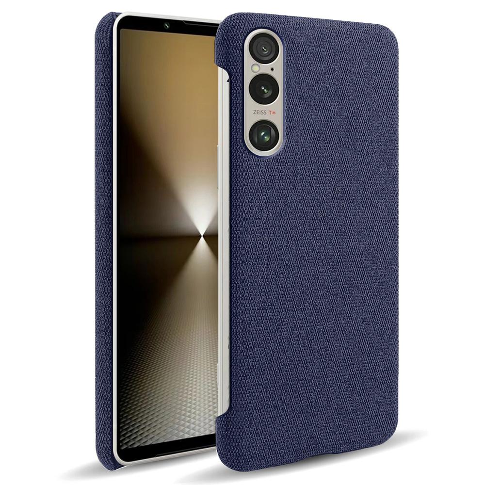

For Sony Xperia 1 VI Case Cloth+PC Protective Phone Cover Blue