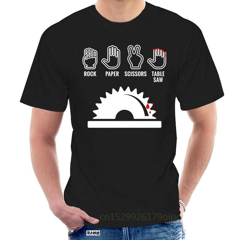 Fashion Men T Shirt Rock Paper Scissors 