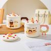 Creative Cute Cartoon Birthday Cake Cup Ceramic Mug Gift Home Cup Coffee Cup Water Cup Couple Cup