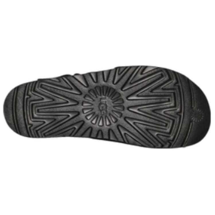 UGG Cow Split Leather Beach Sandals Women's Black 1152652-BLK