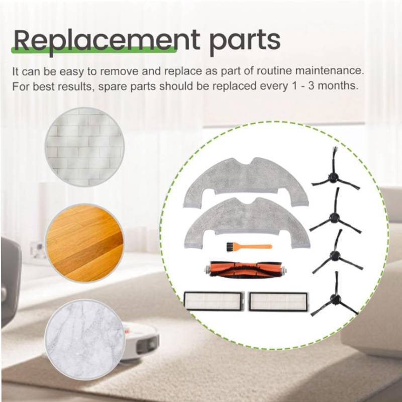 For Xiaomi Mi Mop 2 Ultra Stytj05zhm Robot Vacuum Main Brush Accessories Mop