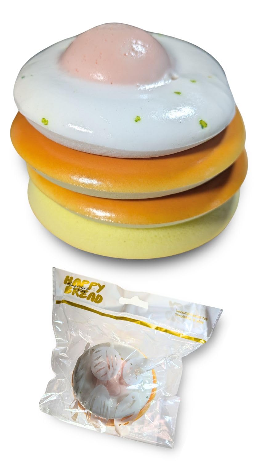 Edges42 Squeeze Bread Food Stress Relief Soft and Fluffy Toy, Sample, Toy, (Type A)