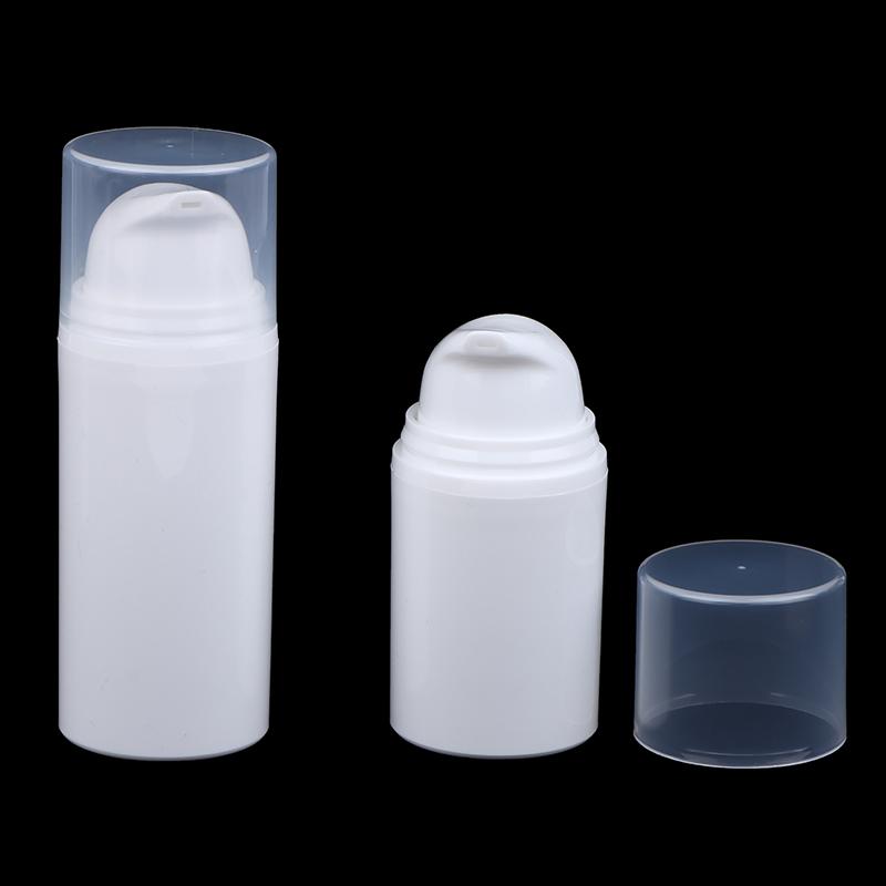 15Ml 30Ml 50Ml Plastic Travel Bottles Cream Refillable White Airless Pump Emulsion Vacuum Lotion Bottle Makeup Cosmetics For Gel
