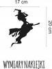 Large Halloween Sticker Witch On a Broomsticker Witch Window NH_007
