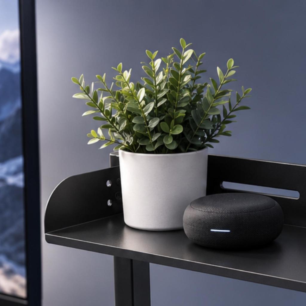 6 Pieces Carbon Steel Desktop Storage Rack Durable Tabletop Clamp Shelf No