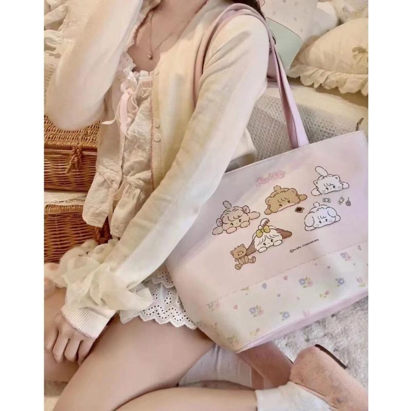 Students in class large-capacity bags women's new trendy spring and summer sweet tote bags diamond shoulder commuting A
