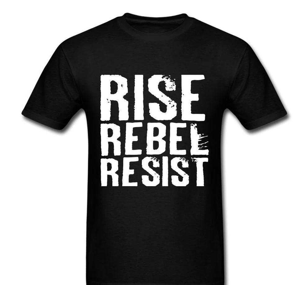 Rise Rebel Resist anarchy anarchist anti-capitolism Anonomous anon TEE t-shirt XXXXL