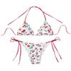 2025 European & American Printed Halter Neck Sexy Bikini Swimsuit - Women's Beach Hot Spring Swimwear